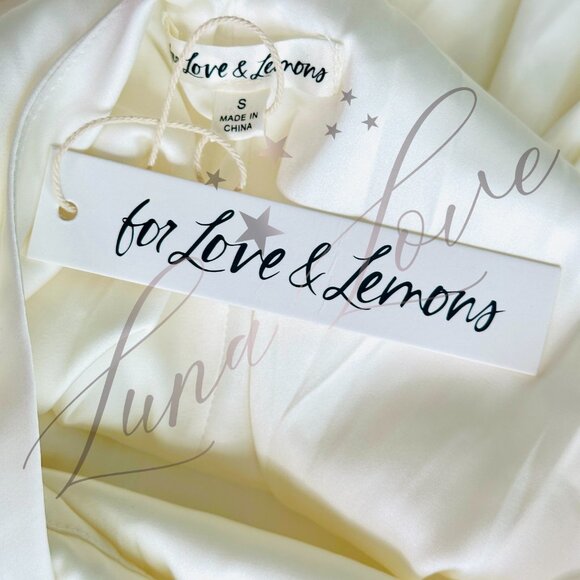 FOR LOVE & LEMONS Paula Gown / Dress In White (size S) NWT - Picture 13 of 14